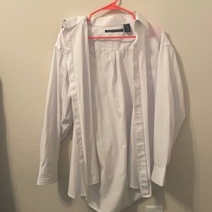 white collared shirt